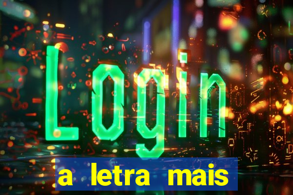 a letra mais bonita do mundo